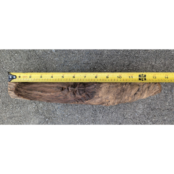 Hand Carved Wood Spirit Sculpture Man Folk Art Branch 13.5" - Picture 10 of 10